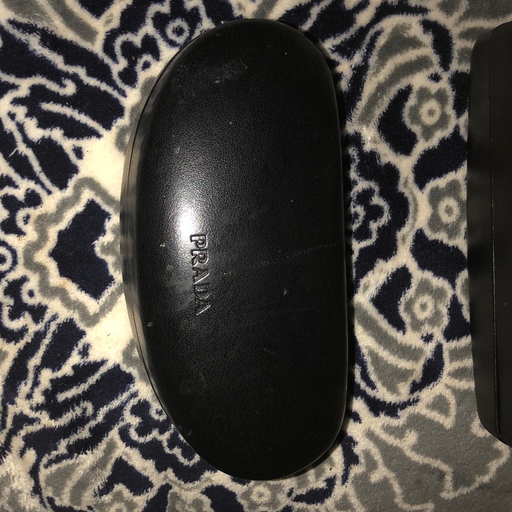 PRADA ALL BLACK CASE WITH BLACK PRADA LETTERING
